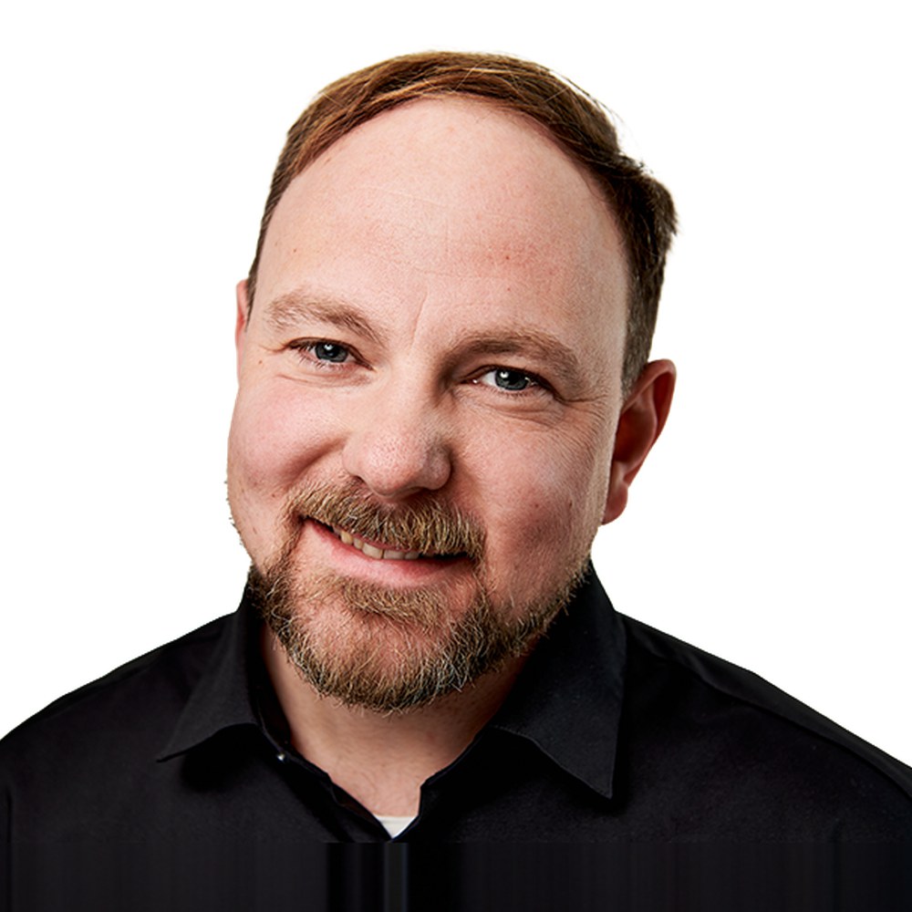 David Odenthal, Gründer und Geschäftsführer von konversion.digital, lachend