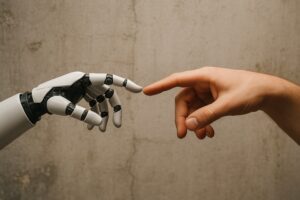 Fresko AI Mensch und Maschine